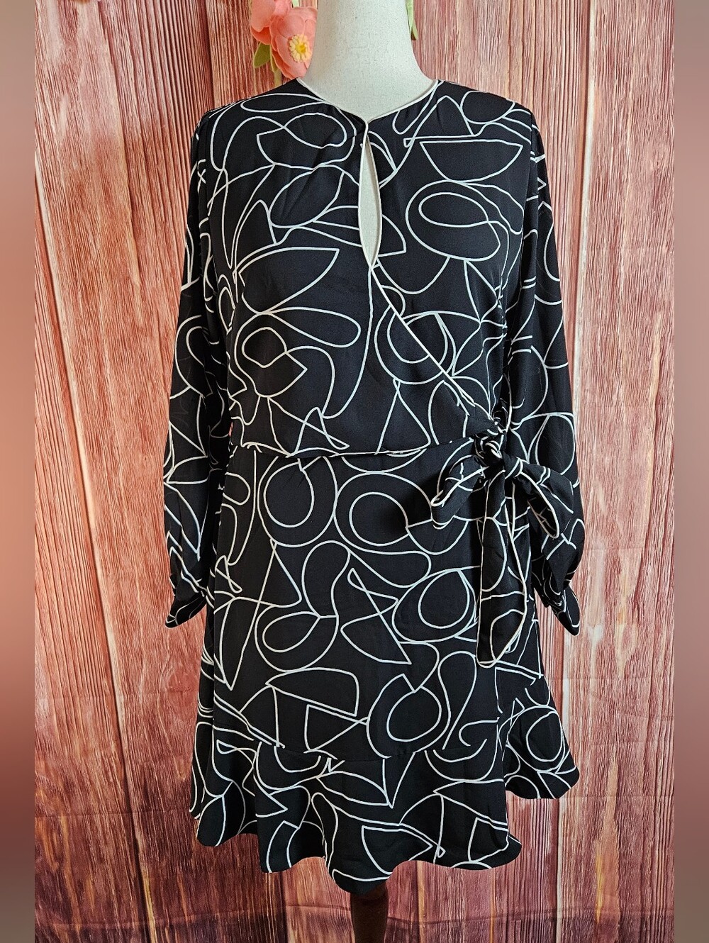 NWT City Chic Sabina Faux Wrap Mini Dress Plus Size 14W